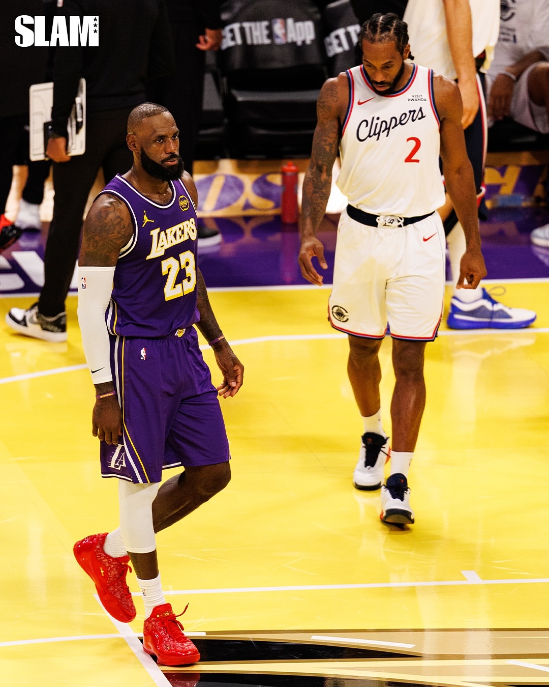 SLAM图快船vs湖人洛杉矶湖人