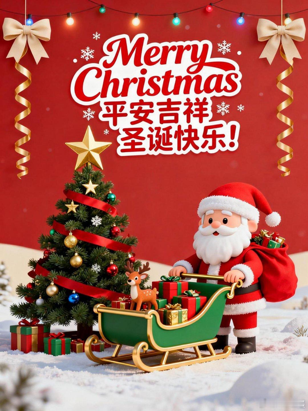 喜乐长安，很幸运，圣诞与你如期而至。下一站2026，顺顺当当，健健康康️，岁岁平
