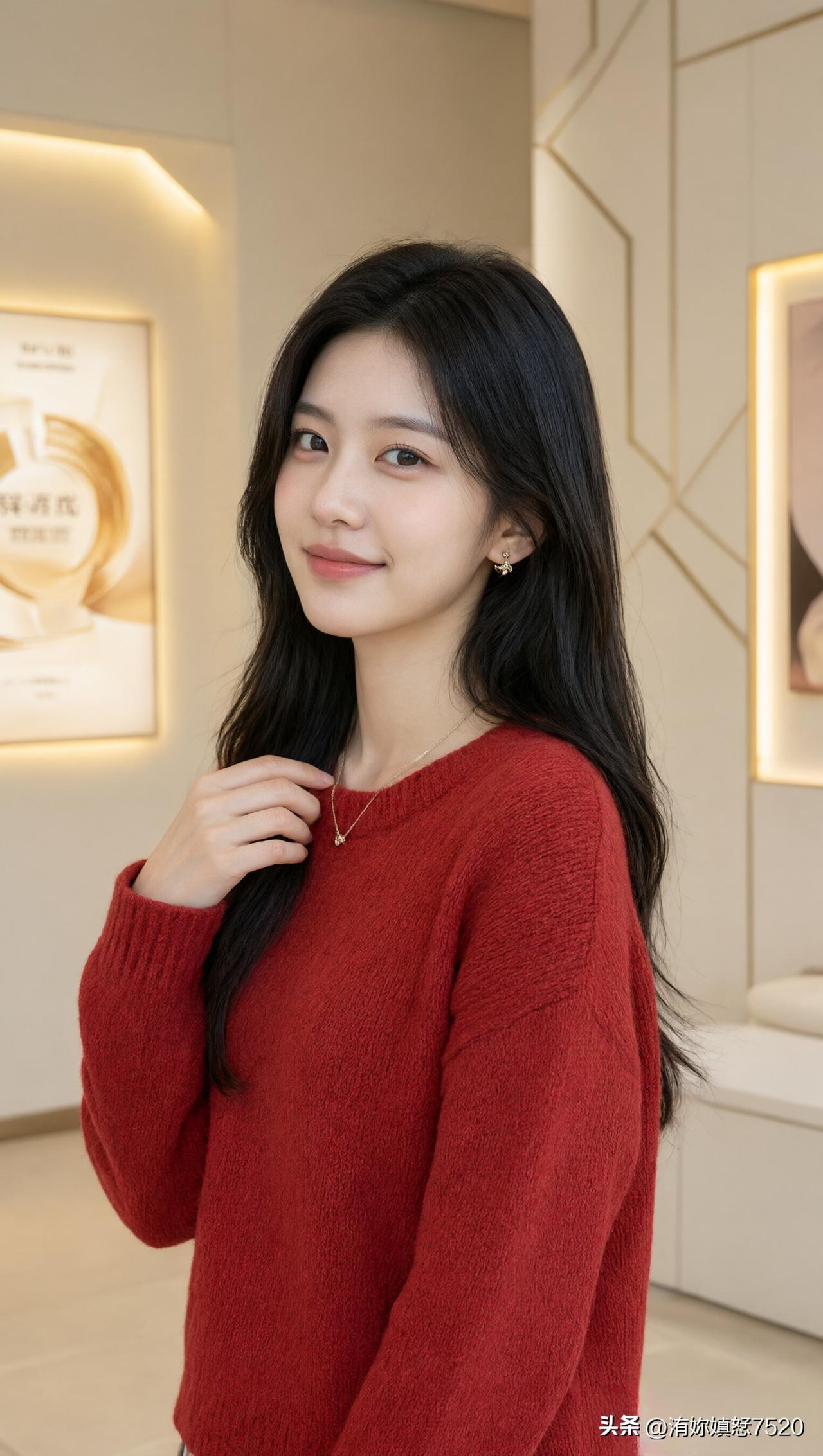一年过去，这美女是不是长畔了？‬美女年前的美女