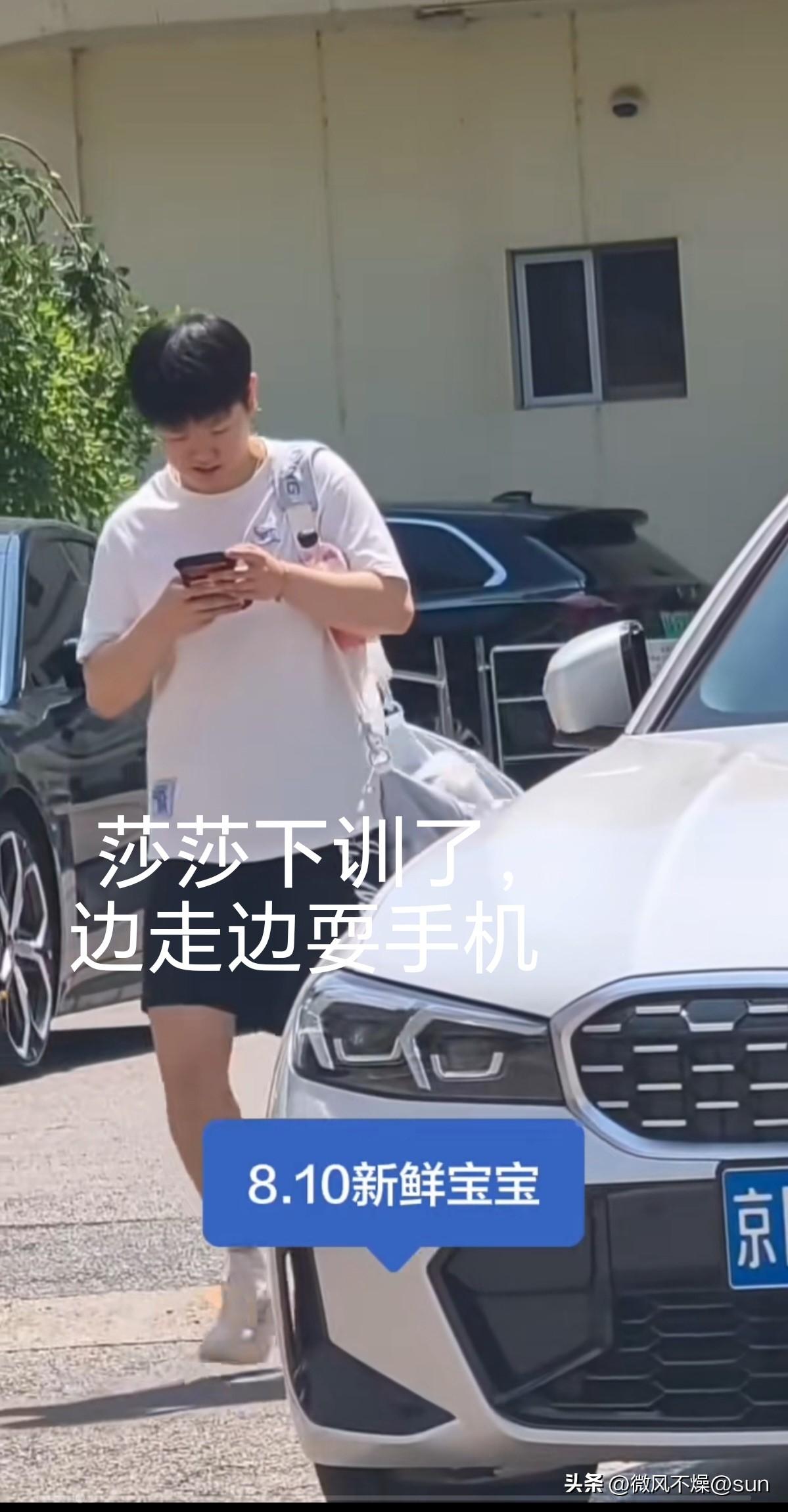 8.10没参加瑞满而是留在北京好好康复和训练的莎莎，今天依然按时上下训。

莎莎