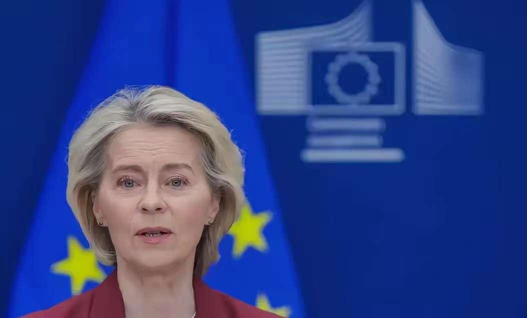 在布鲁塞尔，冯德莱恩提出允许成员国动用应急基金，追加约450亿欧元用于农民补贴，