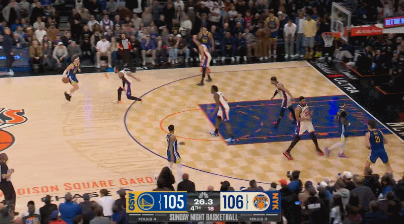 勇士落后1分，波杰姆抢投3分，不中！
勇士落后3分，波杰姆上篮，拿下2分

最后