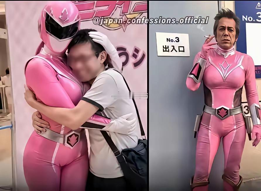 快乐与痛苦，有时候就在那么一瞬间进行转换。
这个小伙子前一刻还为自己终于有机会抱