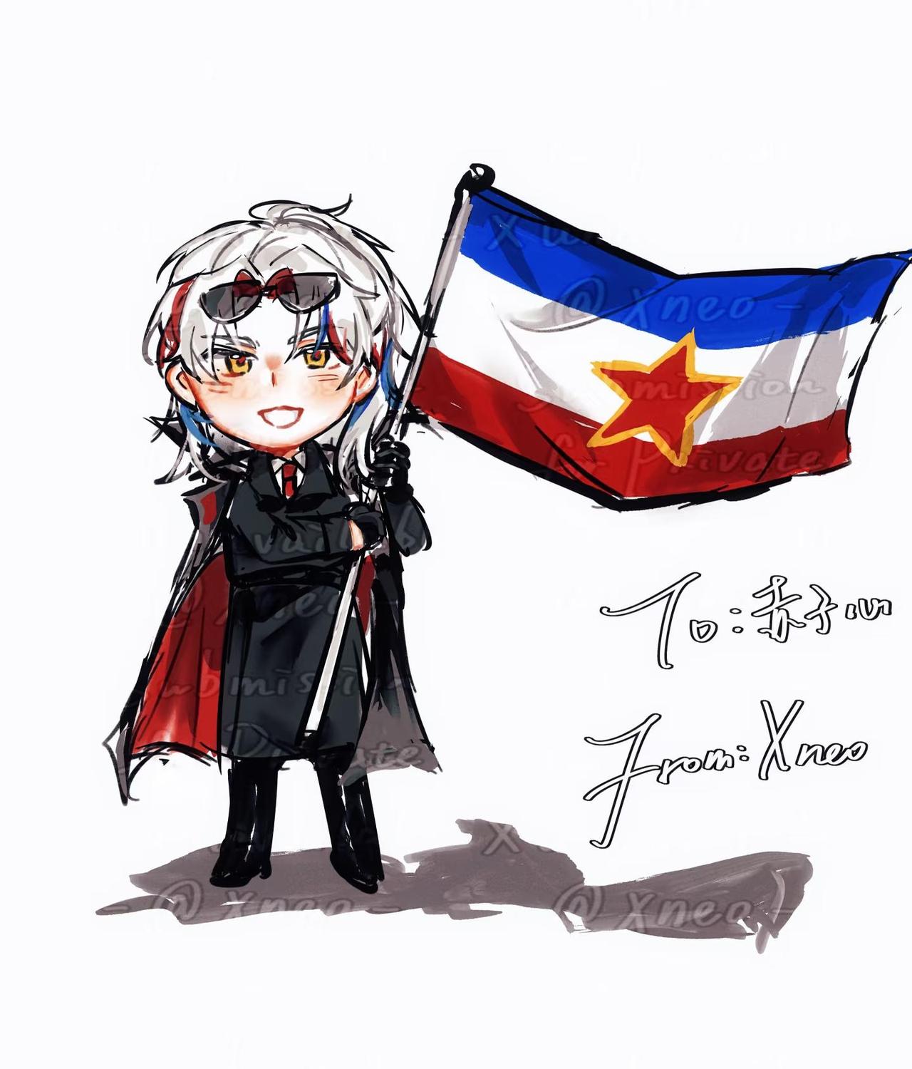 放一只南在这里
是@我靠我还想上学 老师家的南！非常美的设计❤️‍🔥
ch