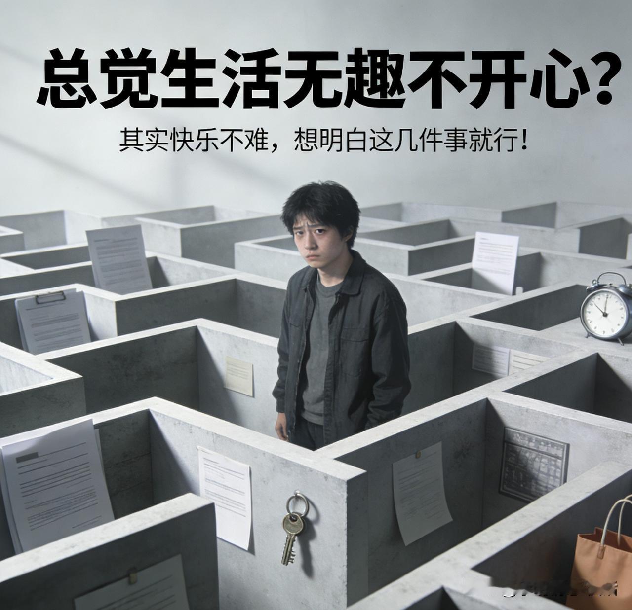 活得太累？只因没懂这3句大实话，看完立马通透！
“总觉生活无趣不开心？其实快乐不