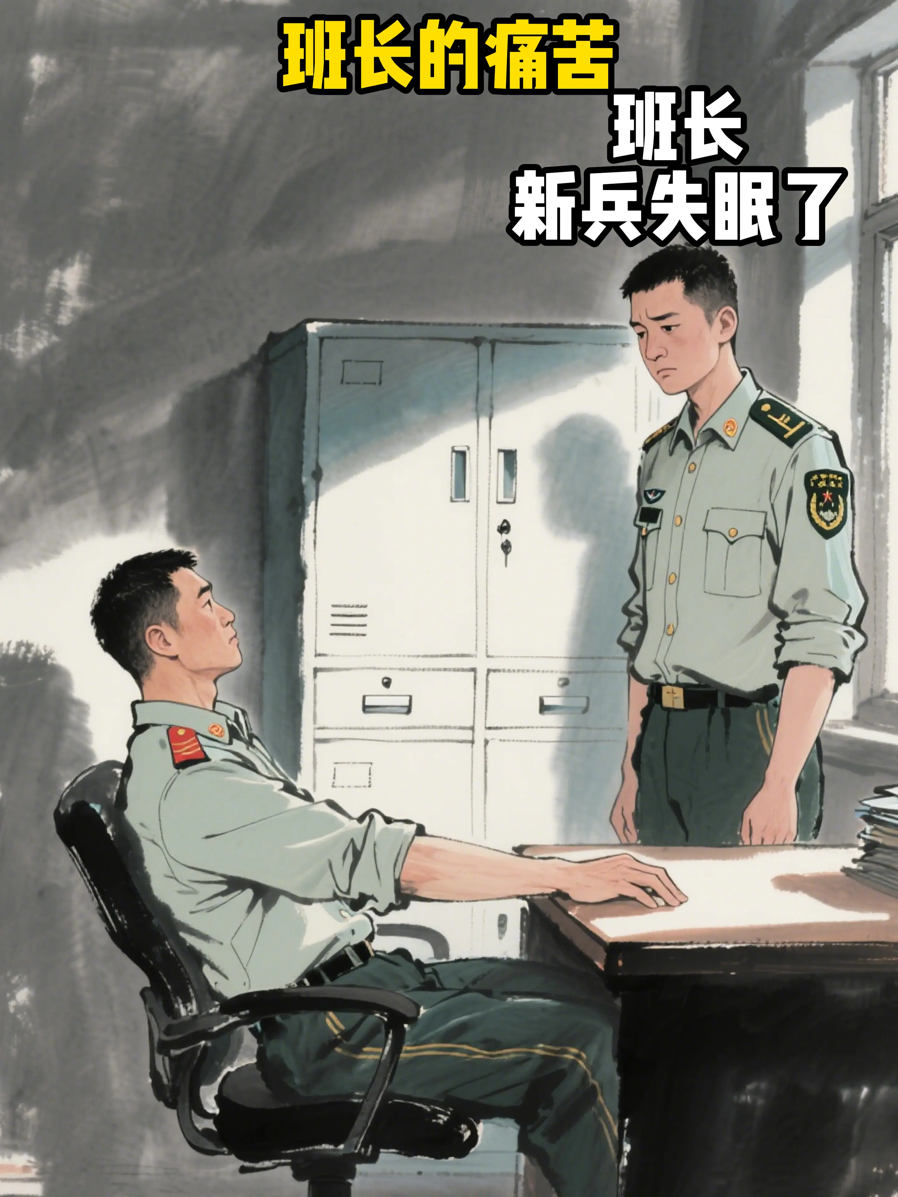 班长的痛苦。