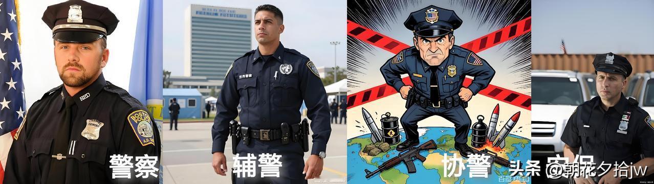 美国要改名换姓了！

美国打伊朗之前是“世界警 察”，

如今变成“辅 警”了。
