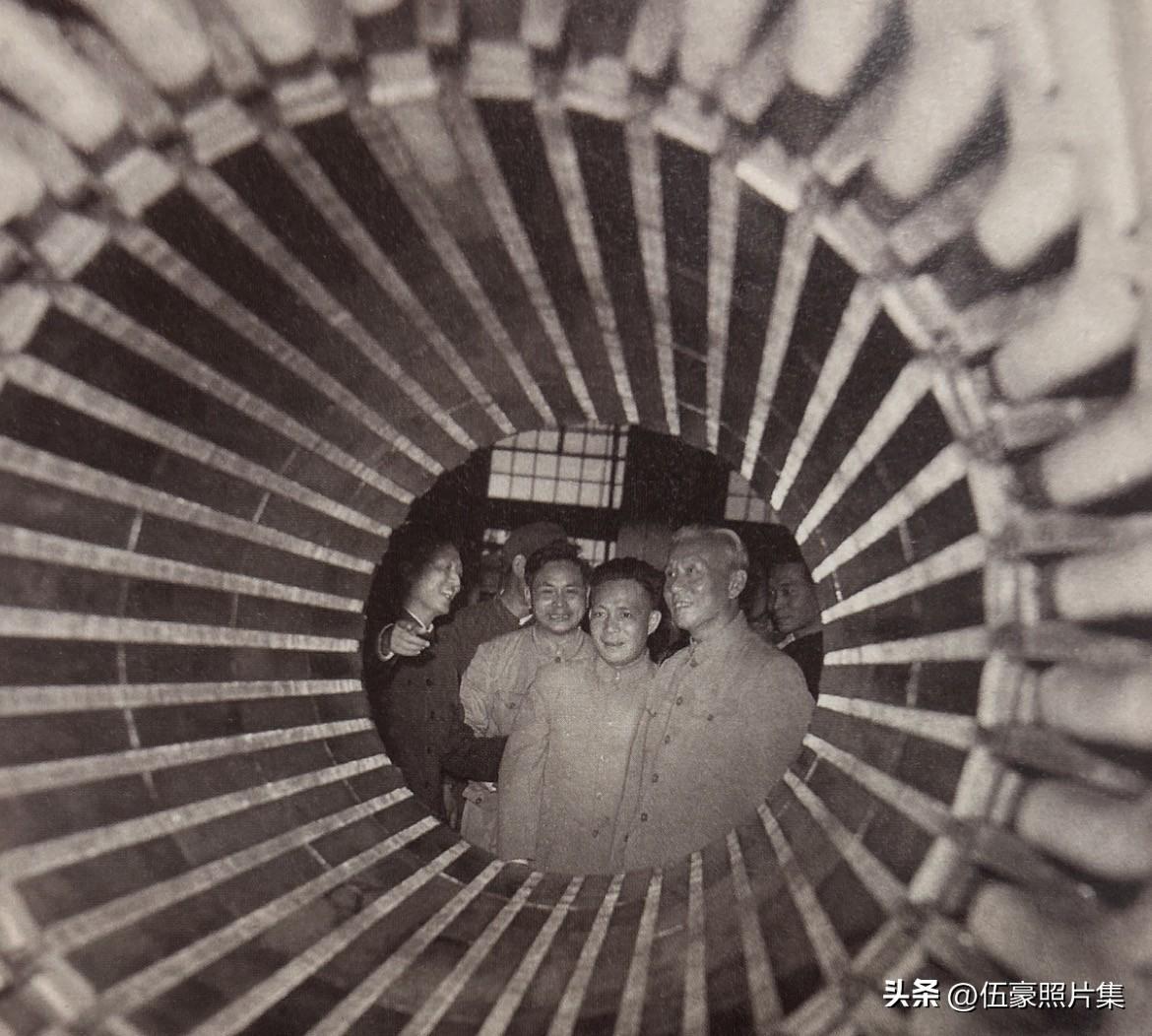 1960年5月，刘少奇在上海电机厂观看大型机电产品。20世纪60年代初，如何发展