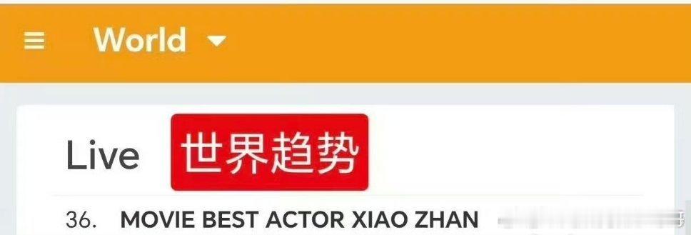 肖战带着大影节又上世趋了，而且是双词条！全世界都来恭喜这个实至名归的影帝视帝肖战