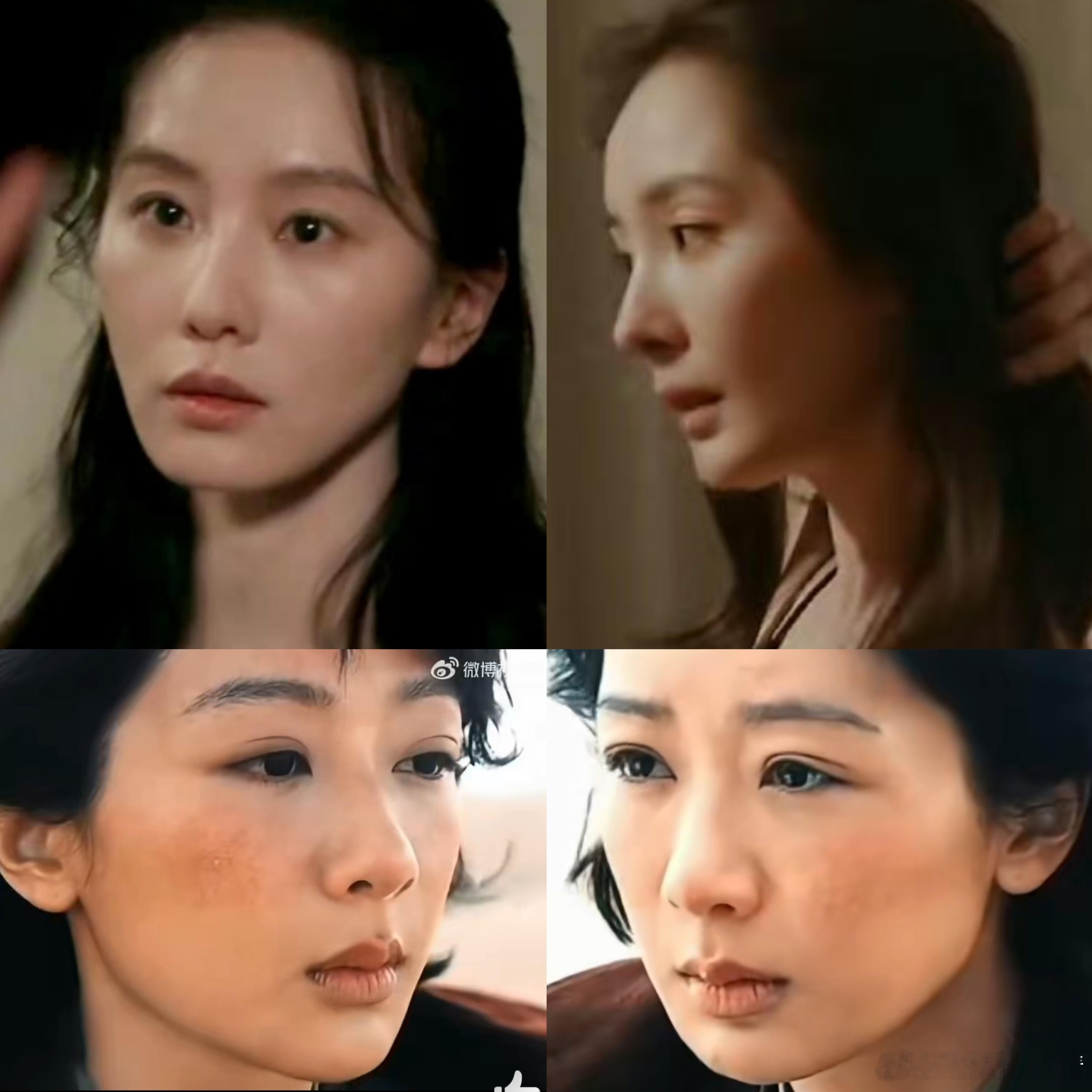 张艺谋拍的杨幂刘诗诗看人家才是真素颜。某一位在艰苦朴素的正剧里还贴着双眼皮呢 