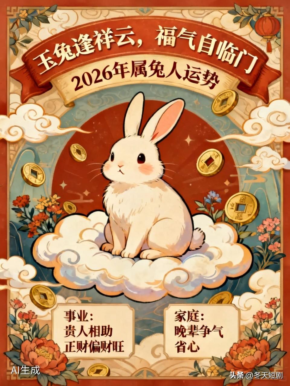 属兔的人运气都很好吗？这事儿还真不好说。不过老祖宗有“玉兔逢祥云，福气自临门”的
