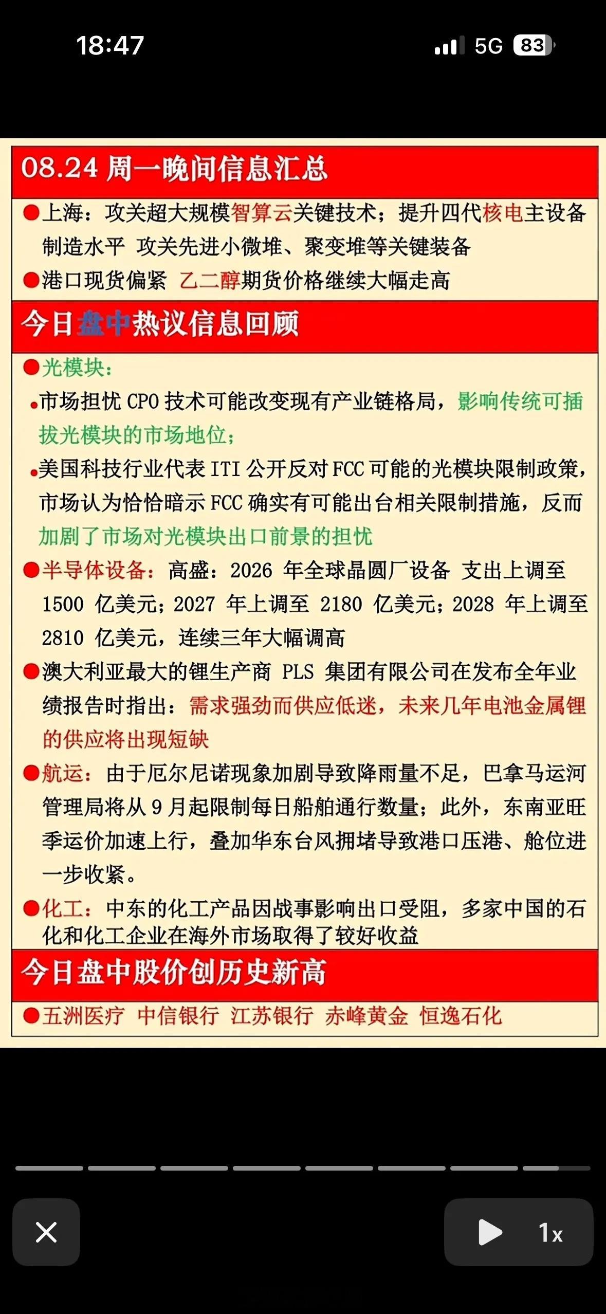 8月24日周一股市行情快讯，红绿分明。8月24日周一的股市那叫一个“红绿分明”。