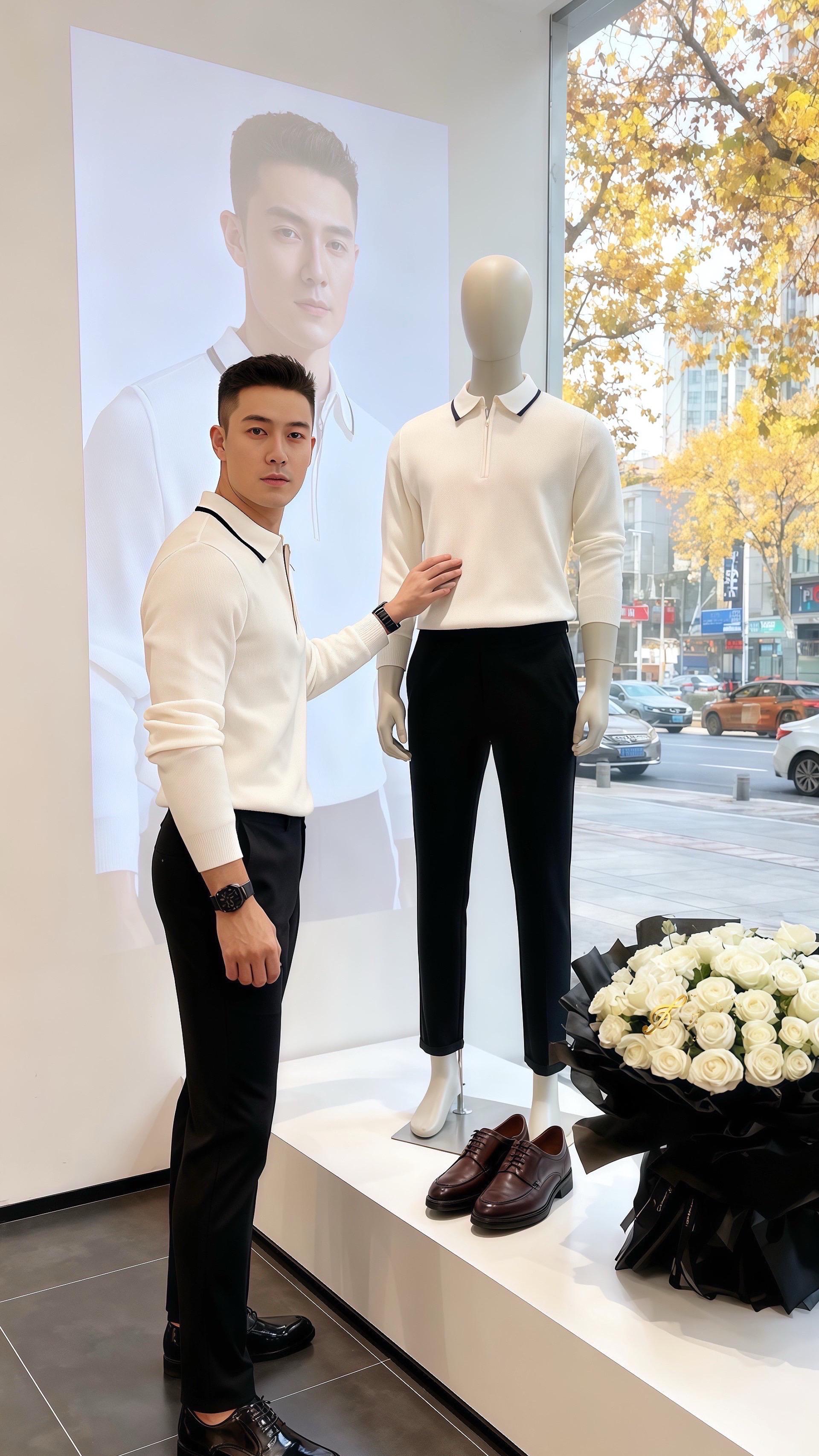 秋日午后，许妍推开咖啡店门时，一眼就撞见了靠窗的皓明。  他穿米白针织...