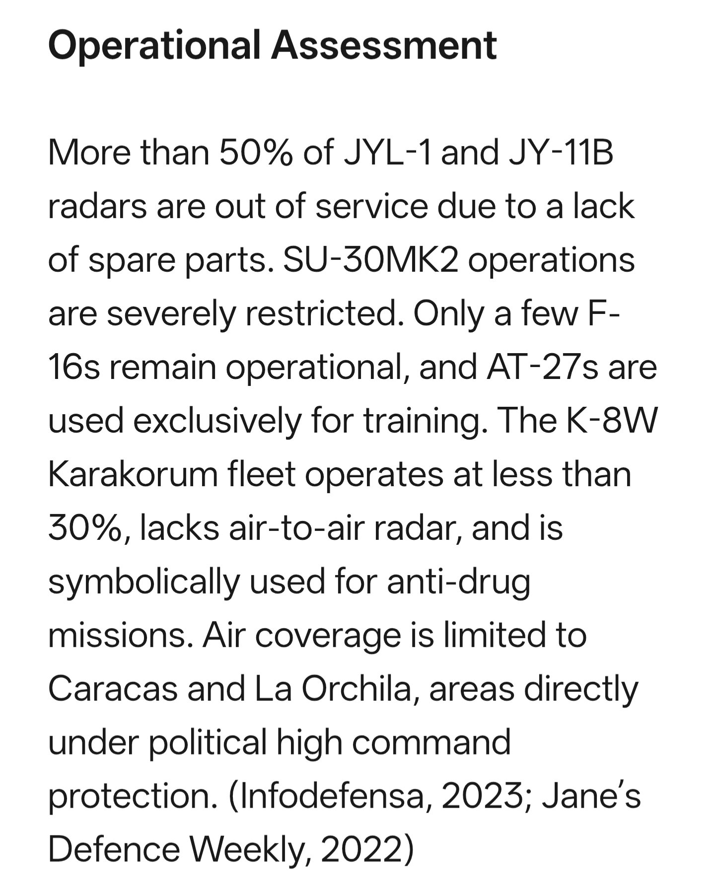 根据2022年和2023年的报道，中国几乎已经停止了对委内瑞拉的军事支持（虽然仍