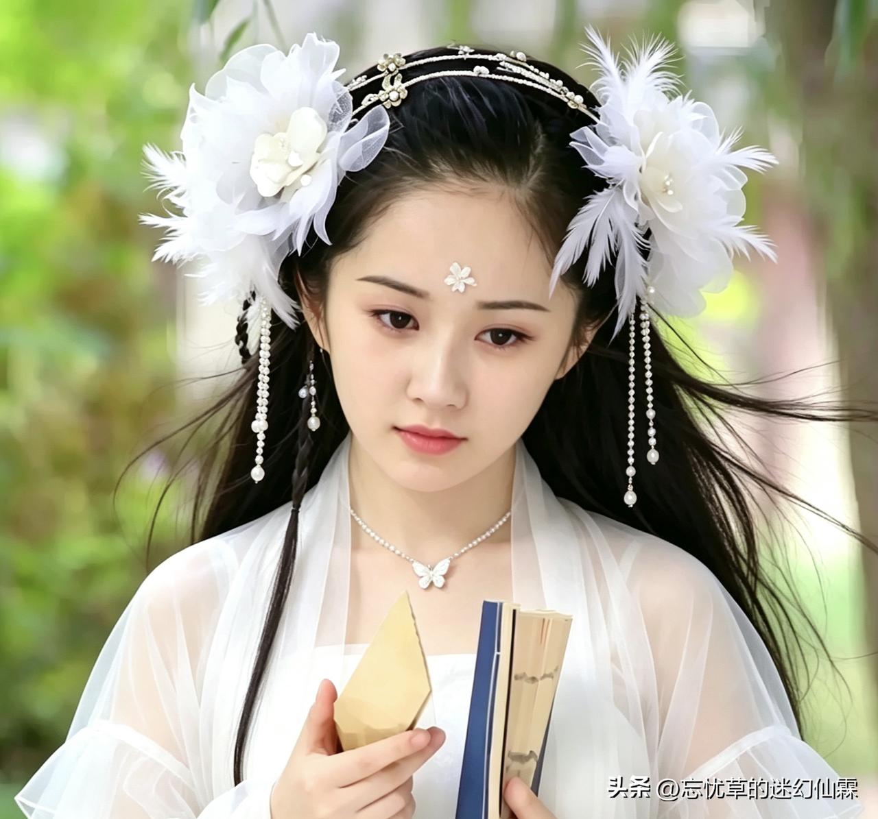 爱惨了这个古风带花发卡啦！哈哈哈我戴上了！感觉自己已经美出天际啦哈哈哈!

真的
