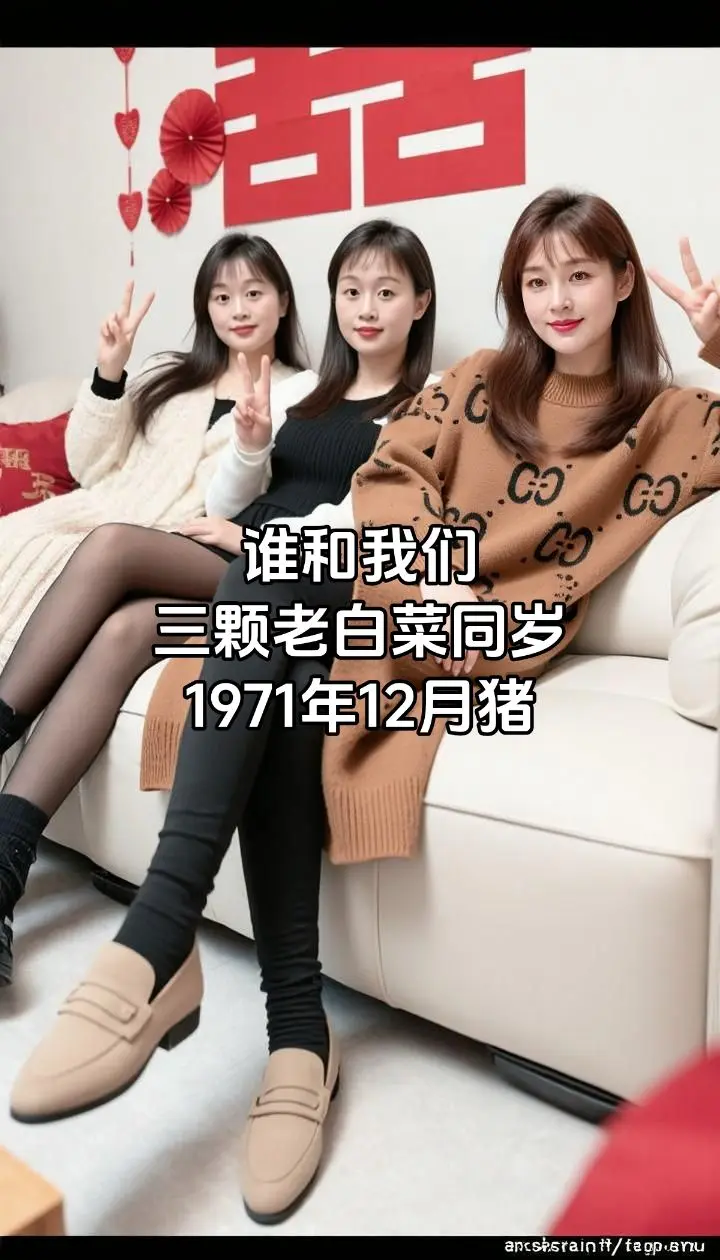AI室内闺蜜照 71年的猪 感恩遇见 感谢感谢平台 二创激励计划