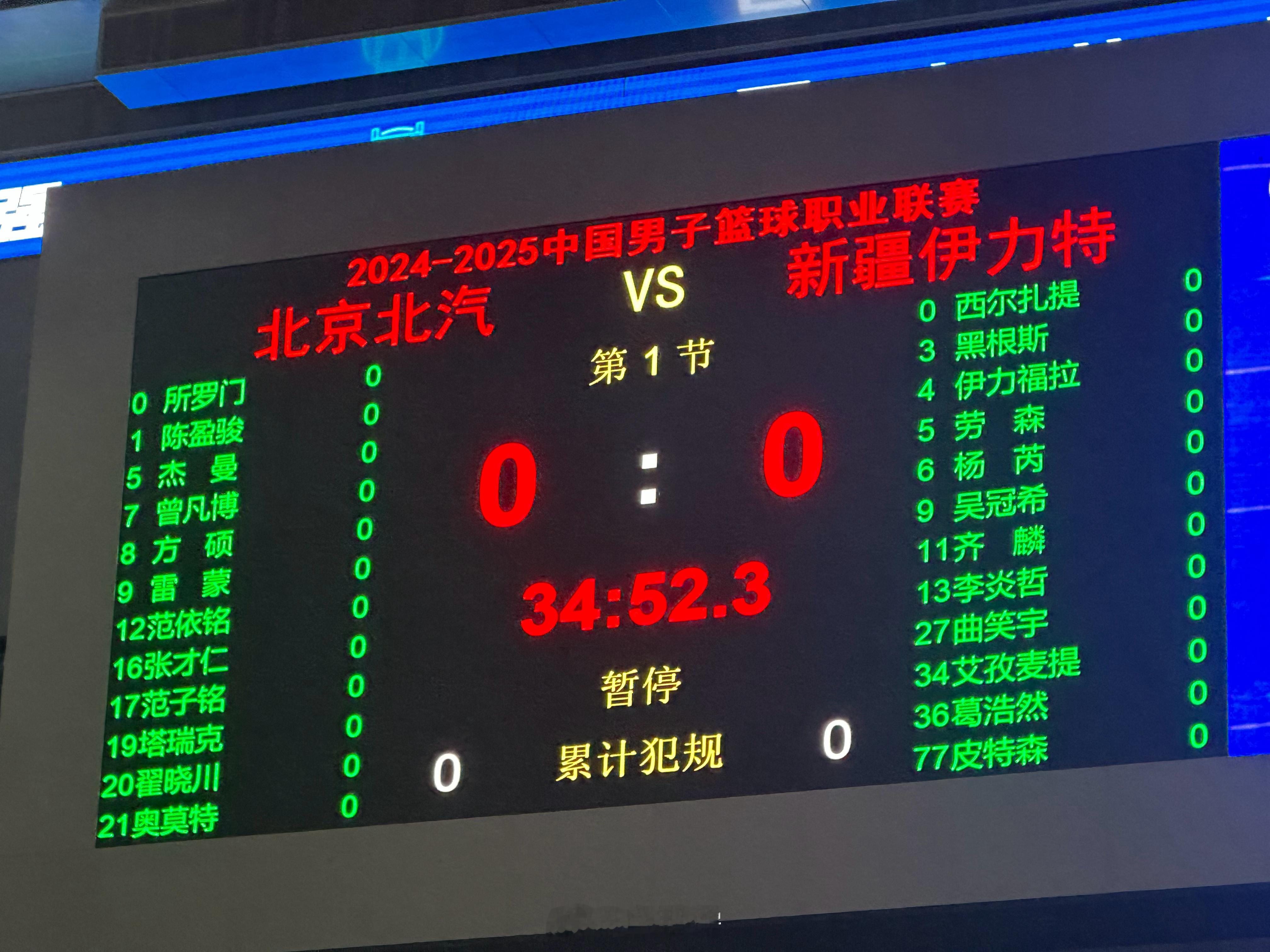 北京北汽vs新疆伊力特大名单出炉#cba30年##新疆男篮##小卢篮球世界#  