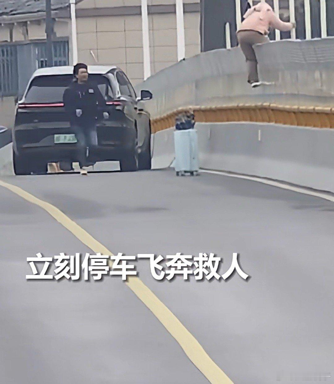 理想车主高速紧急停车救人 理想车主，奶爸多，有家庭的多，有大爱的人也很多，给见义