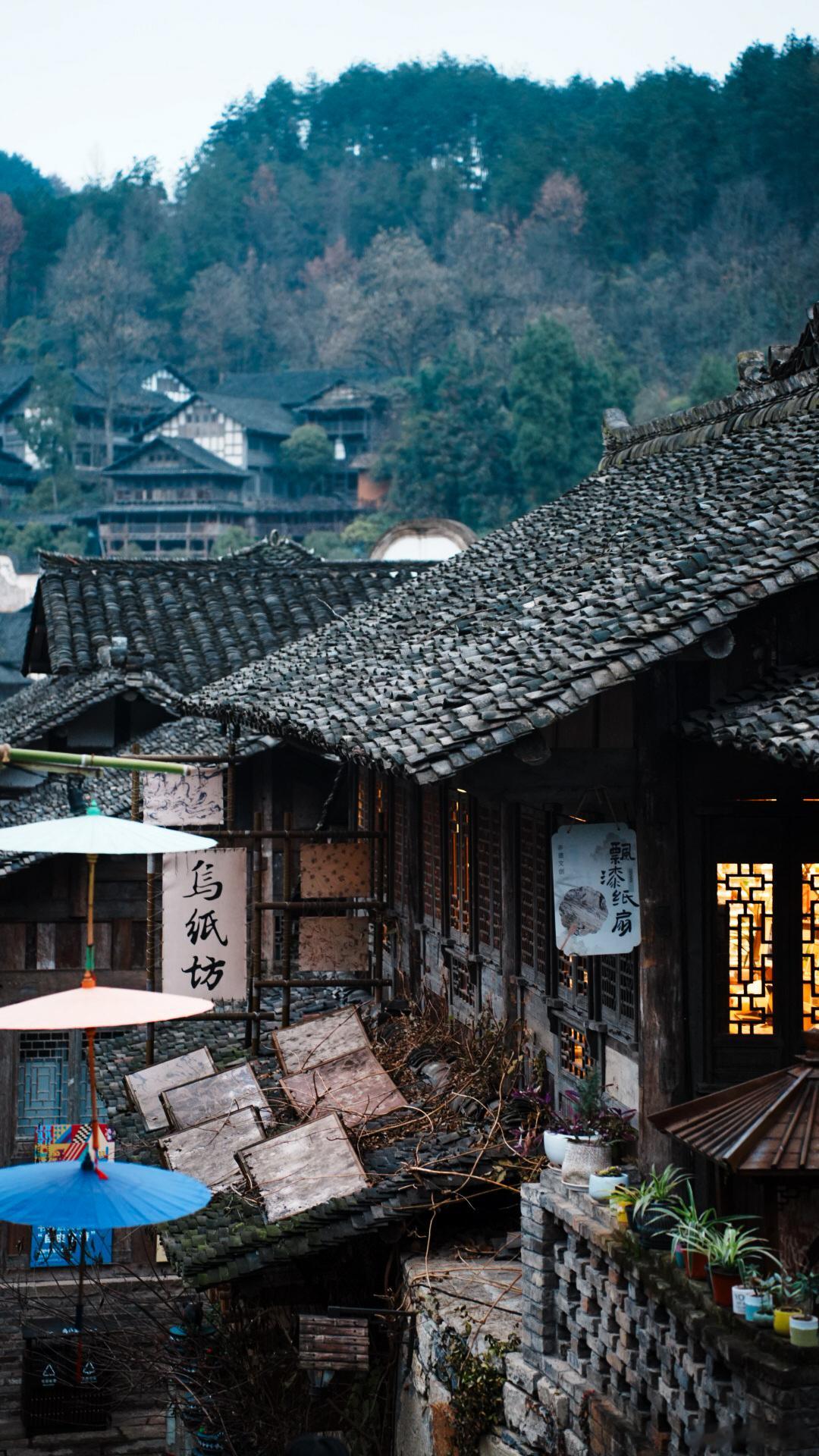 📍乌江寨 | 山水画卷中的人间烟火冬日的喧嚣来自寒冷，而乌江寨的喧嚣却来自温暖