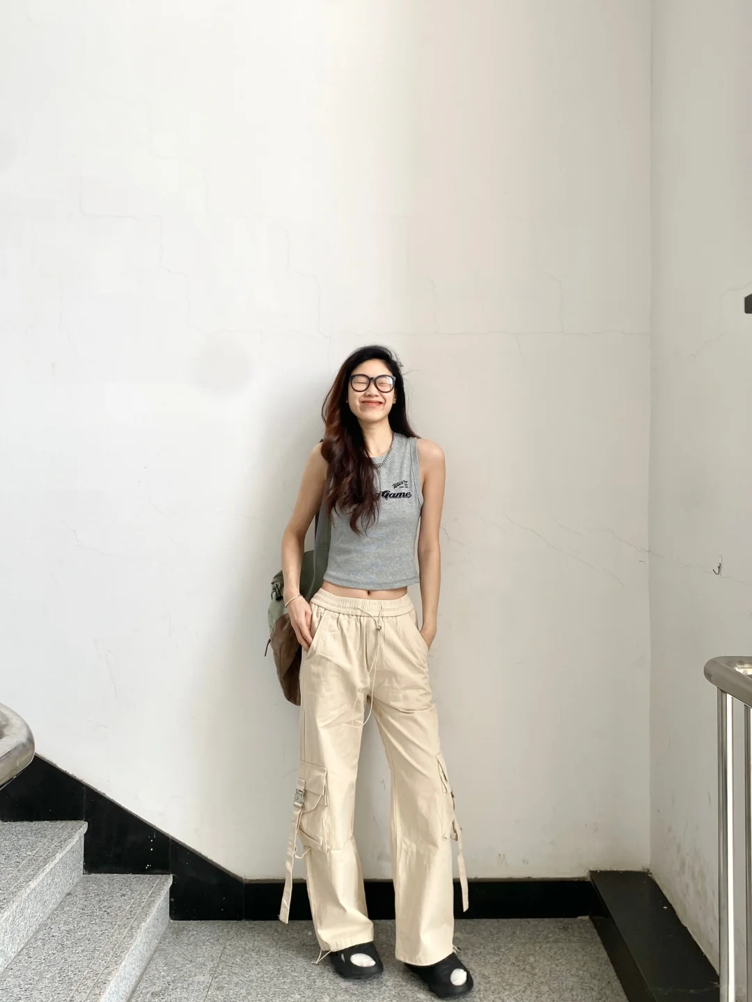 176高个子 | 背心+工装裤 夏日松弛感ootd🧸
