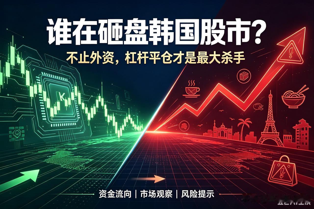 韩股连续大跌，到底是什么资金在卖出？很多人理解错“做空”
 
很多人误以为有资本