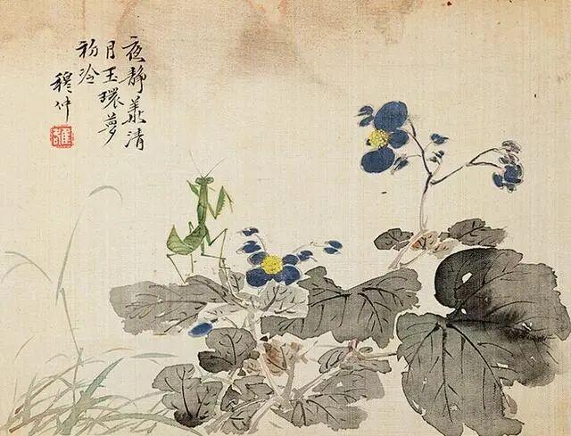 🌸品诗:一年好景君须记，最是橙黄橘绿时。——《赠刘景文》
🌸赏画:翁雒写草虫