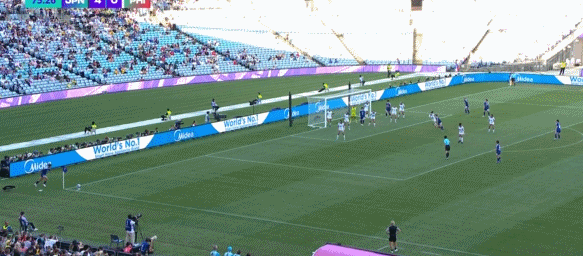 女亚杯日本女5比0菲律宾女