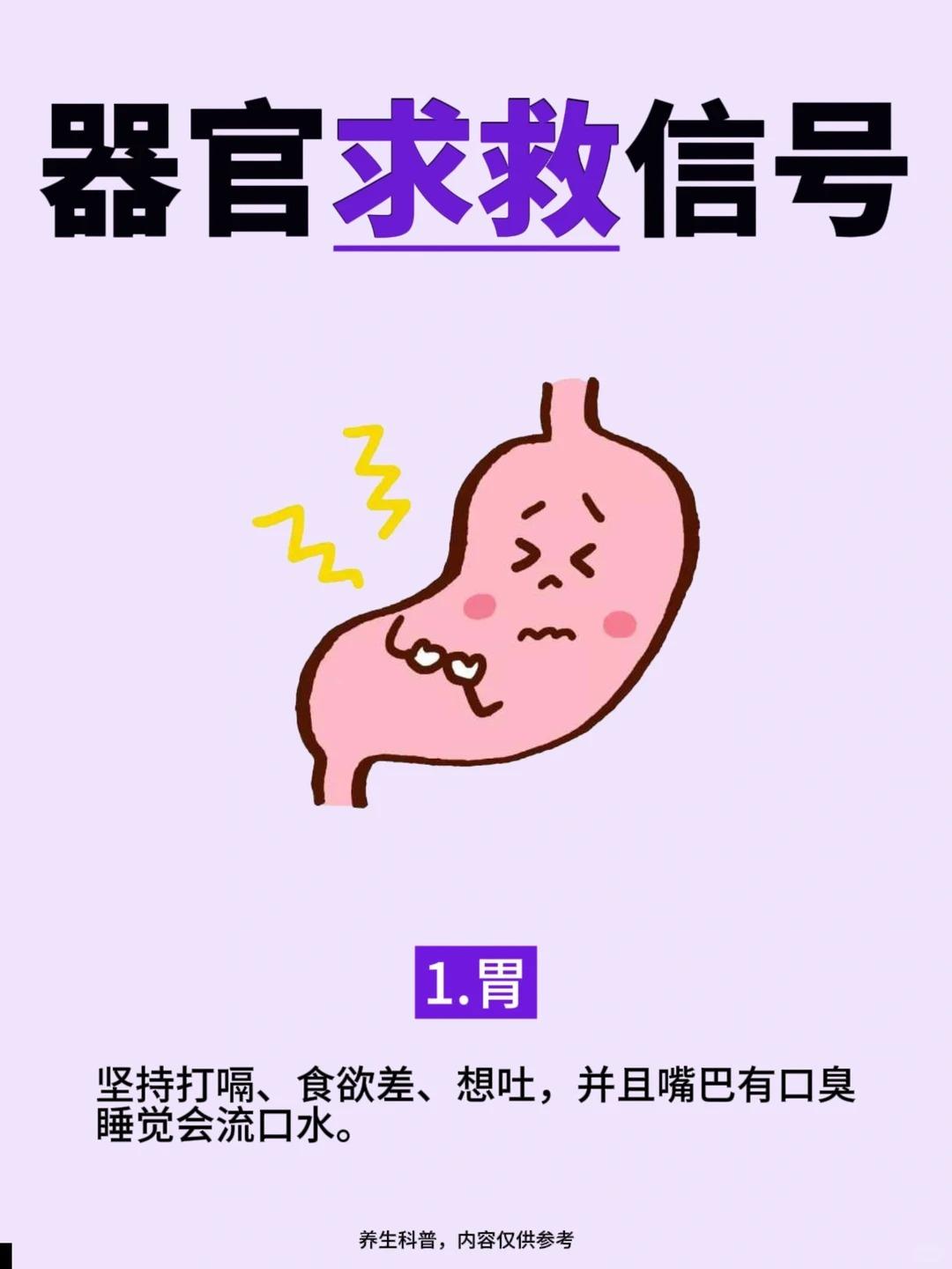 这些器官发出的求救信号，千万别忽视