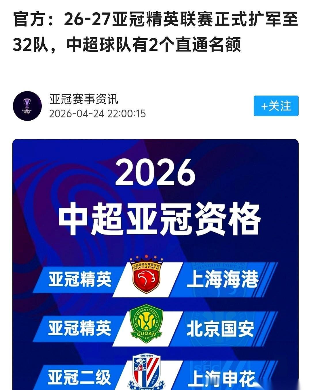 中超的亚冠名额，正在被一张一张地抽走。
几年前，我们还有四个席位，满满当当，跟日