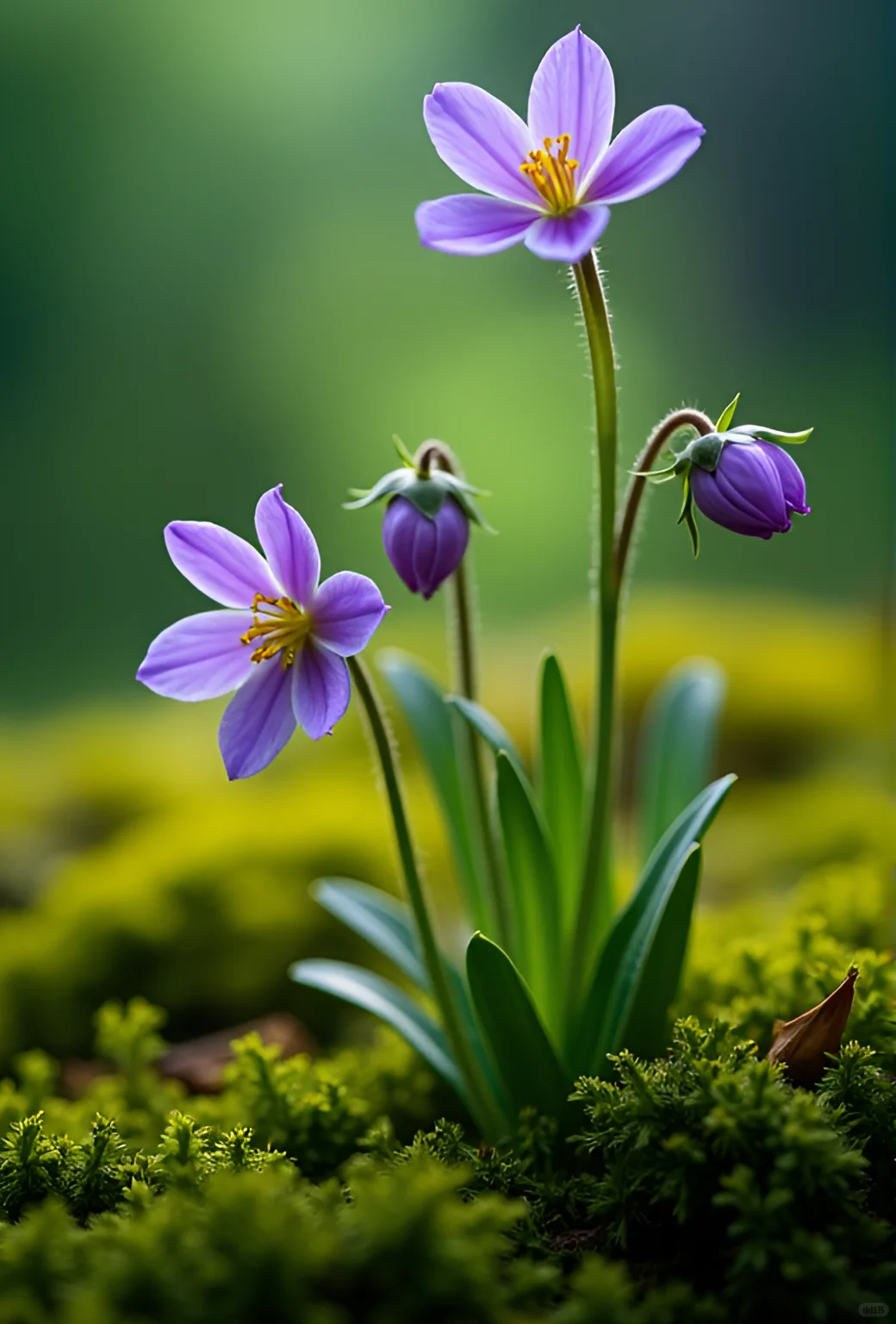青苔上的小花