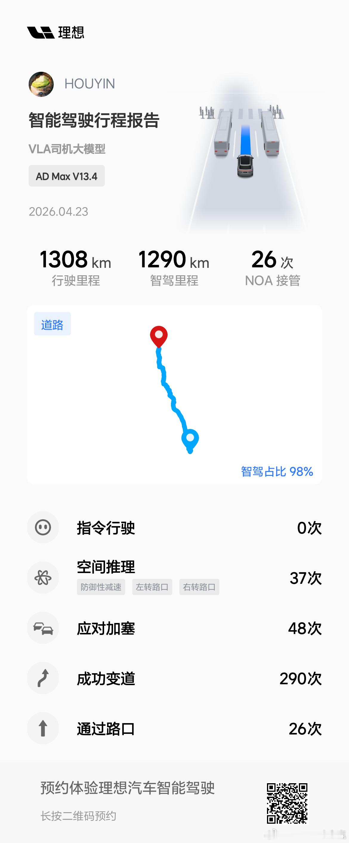 接管26次其实都不是开车的时候接管的基本都是我进出服务区上下高速口（没装ETC）