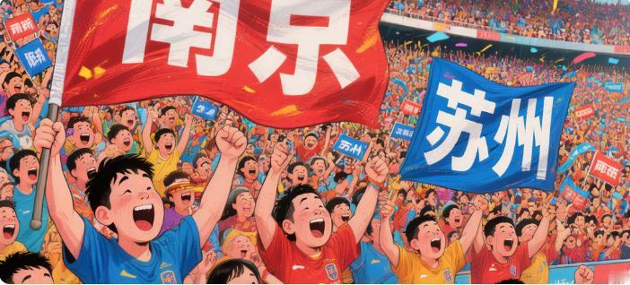 ⚽ 苏超火了，13座城市的男人们终于找到了新的"战场"
老张最近有点"背叛"他老