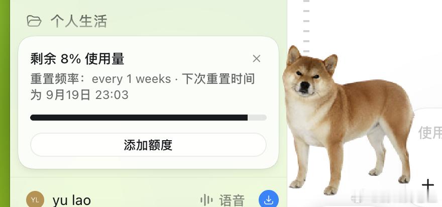 现在的工作真的大量靠AI了，妥妥的生产力。5X的Pro已经开始不够用了，3、4天