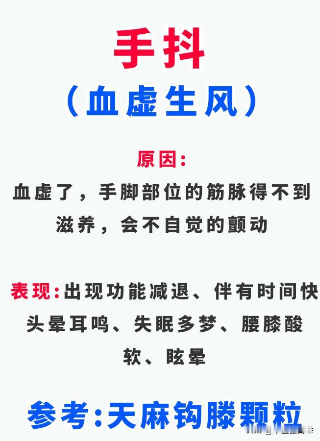 手抖是血虚、抽筋是血虚、手麻是血虚—最全补血方案送给你！