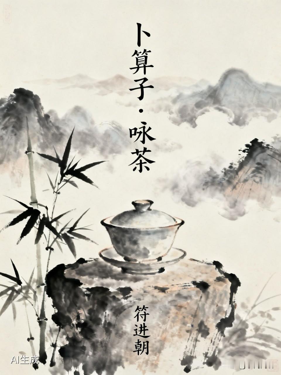 卜算子·咏茶
              符进朝
沸水煮清风，翠叶凝幽韵。
一盏