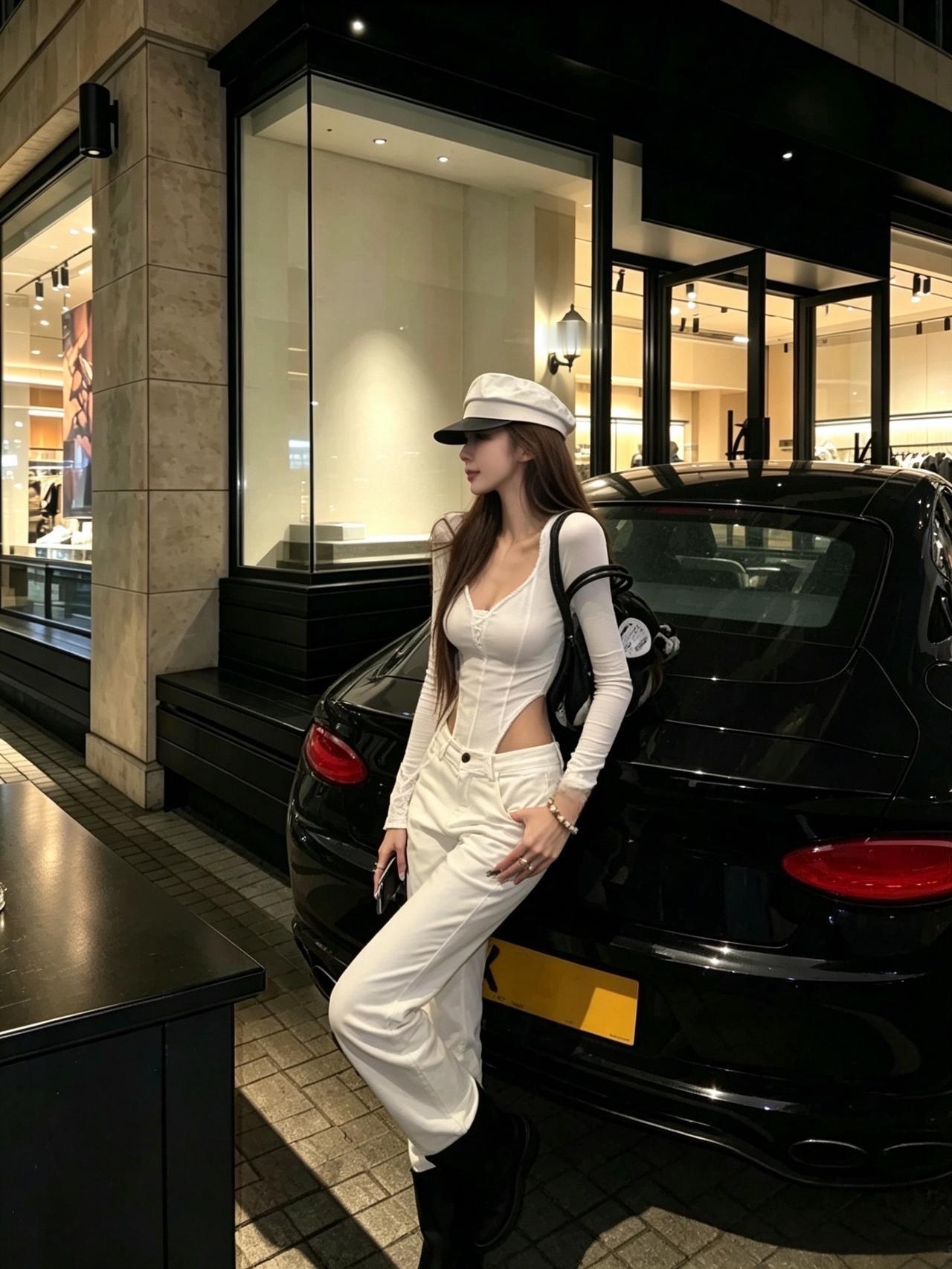 白色辣妹穿搭 极简酷辣风 时髦精人设穿搭 高级感拿捏到位