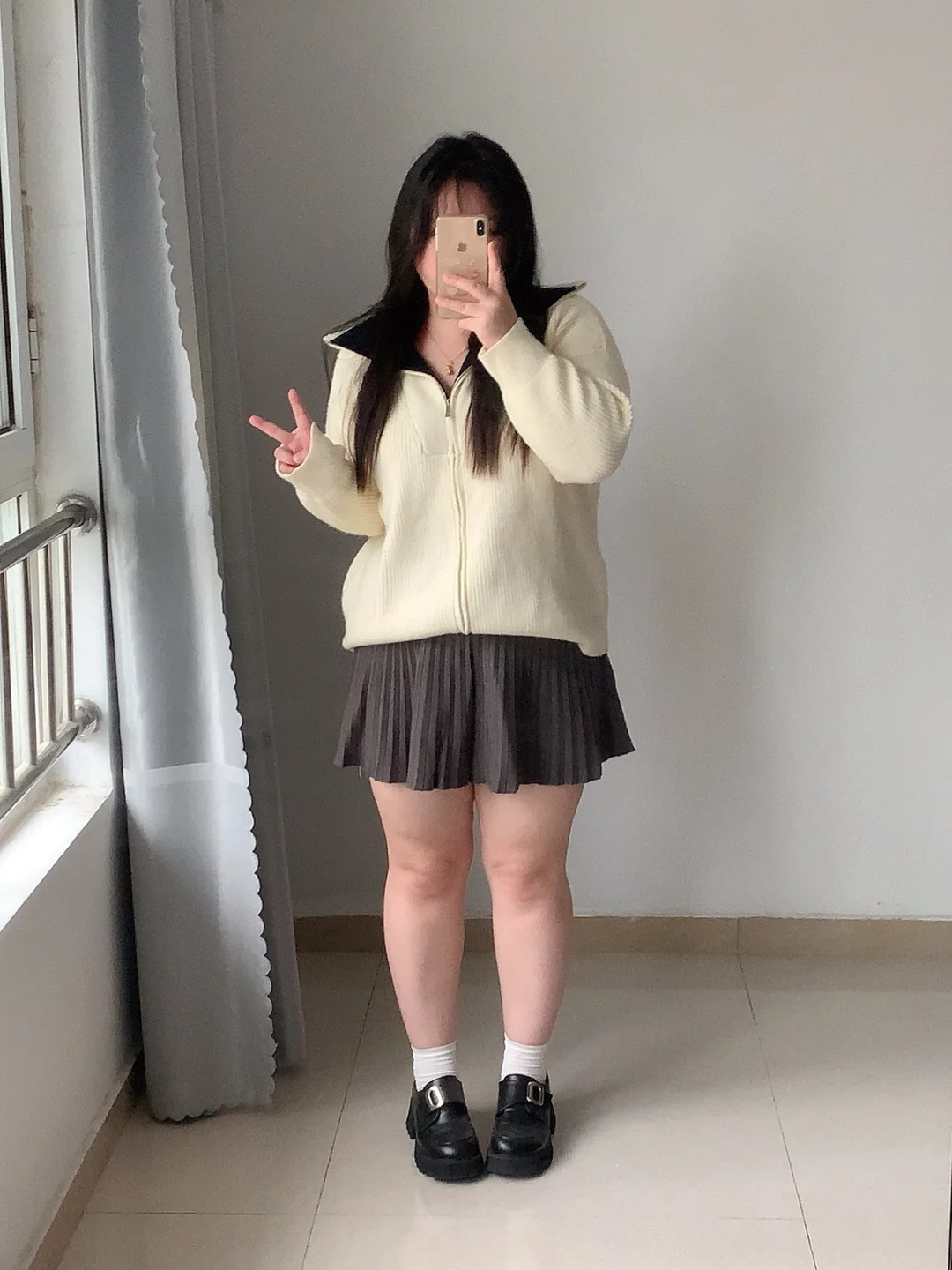 190斤女生早秋开学穿搭！好乖呀～