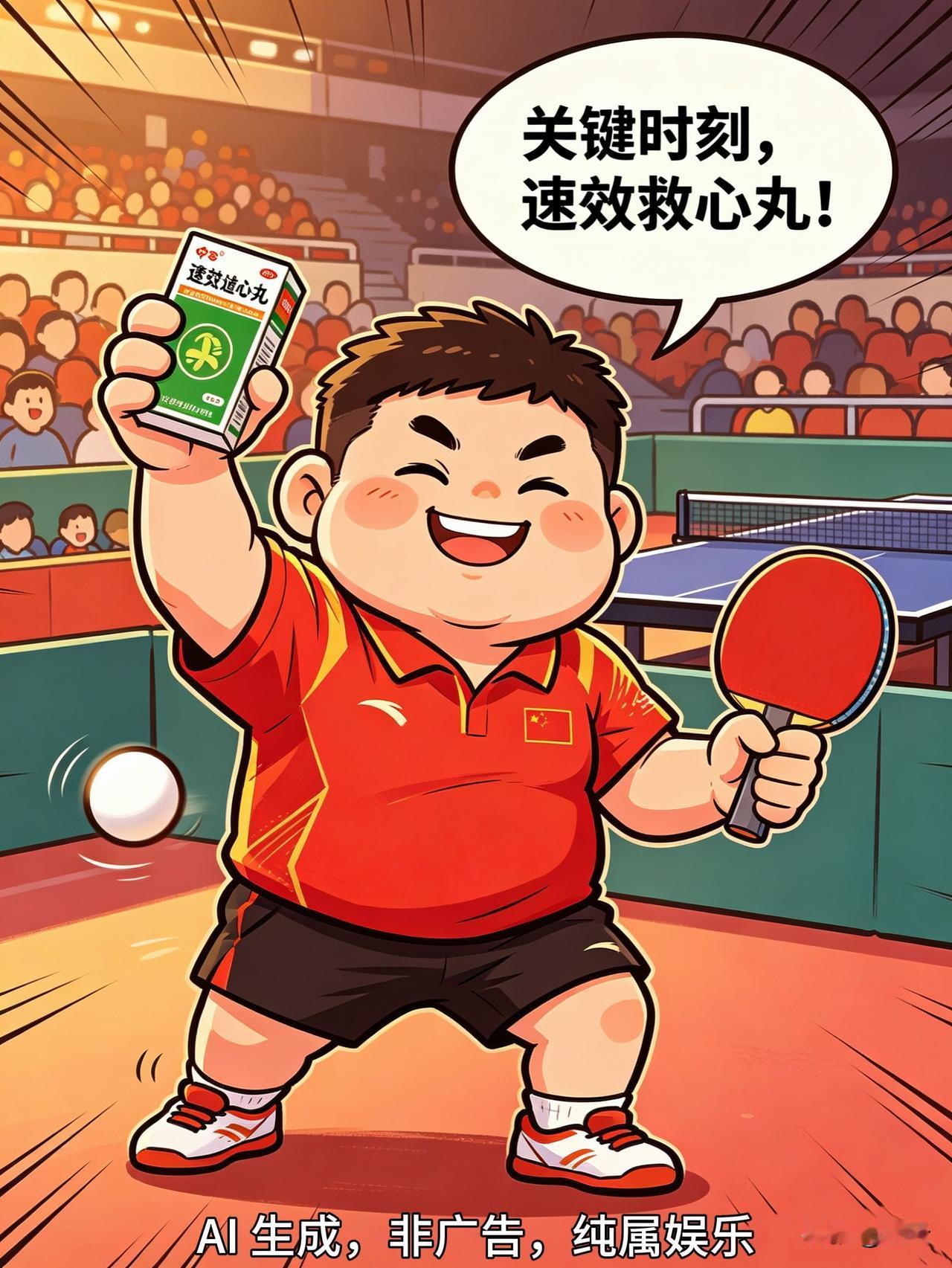 【梁靖崑的新代言[笑哭]】
看了国乒男队和法国的半决赛，和日本的决赛，梁靖崑让广