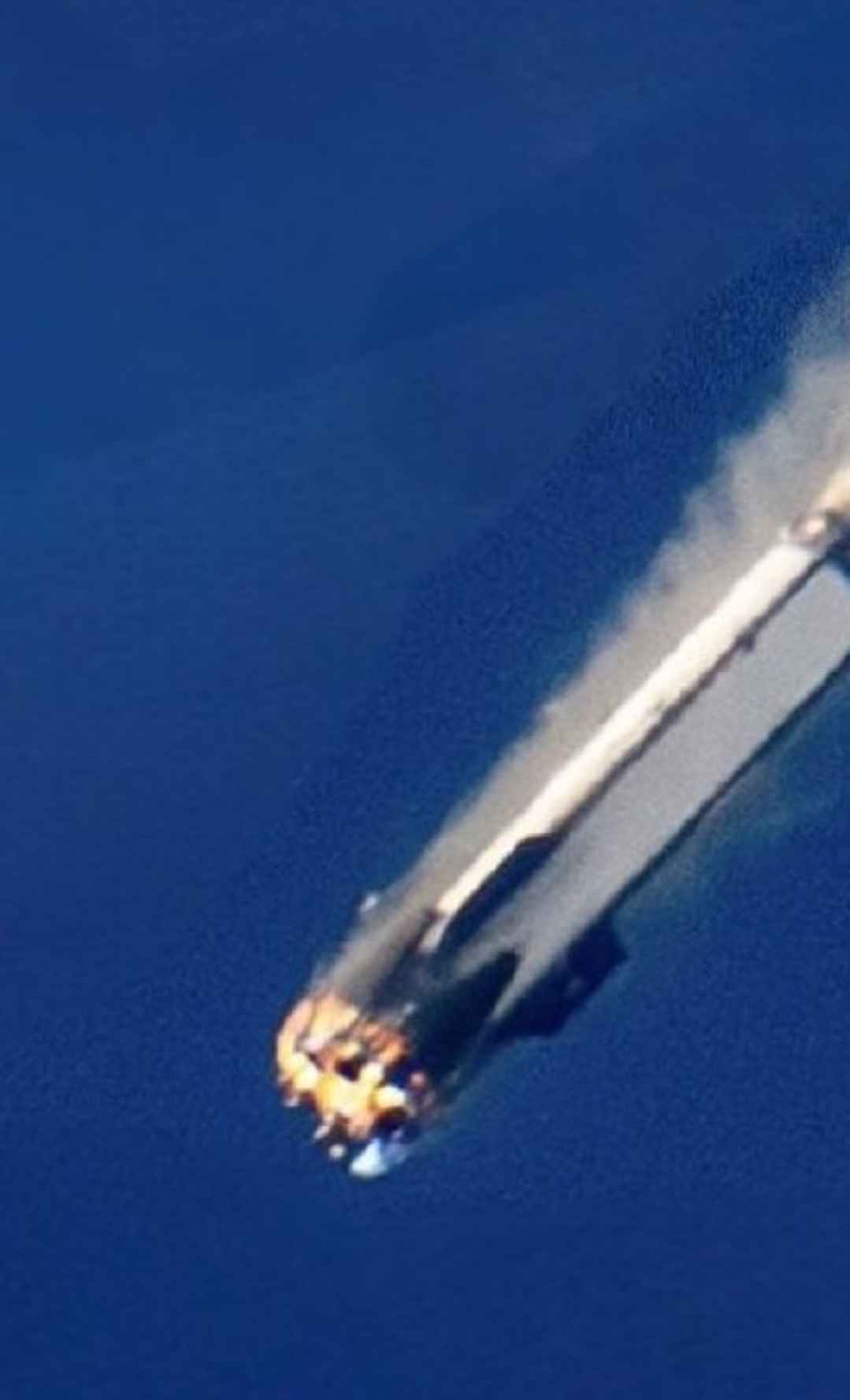 长征十二号甲 长征十二号甲火箭一子级图像，发动机机舱故障着火?泄露图:见水印 