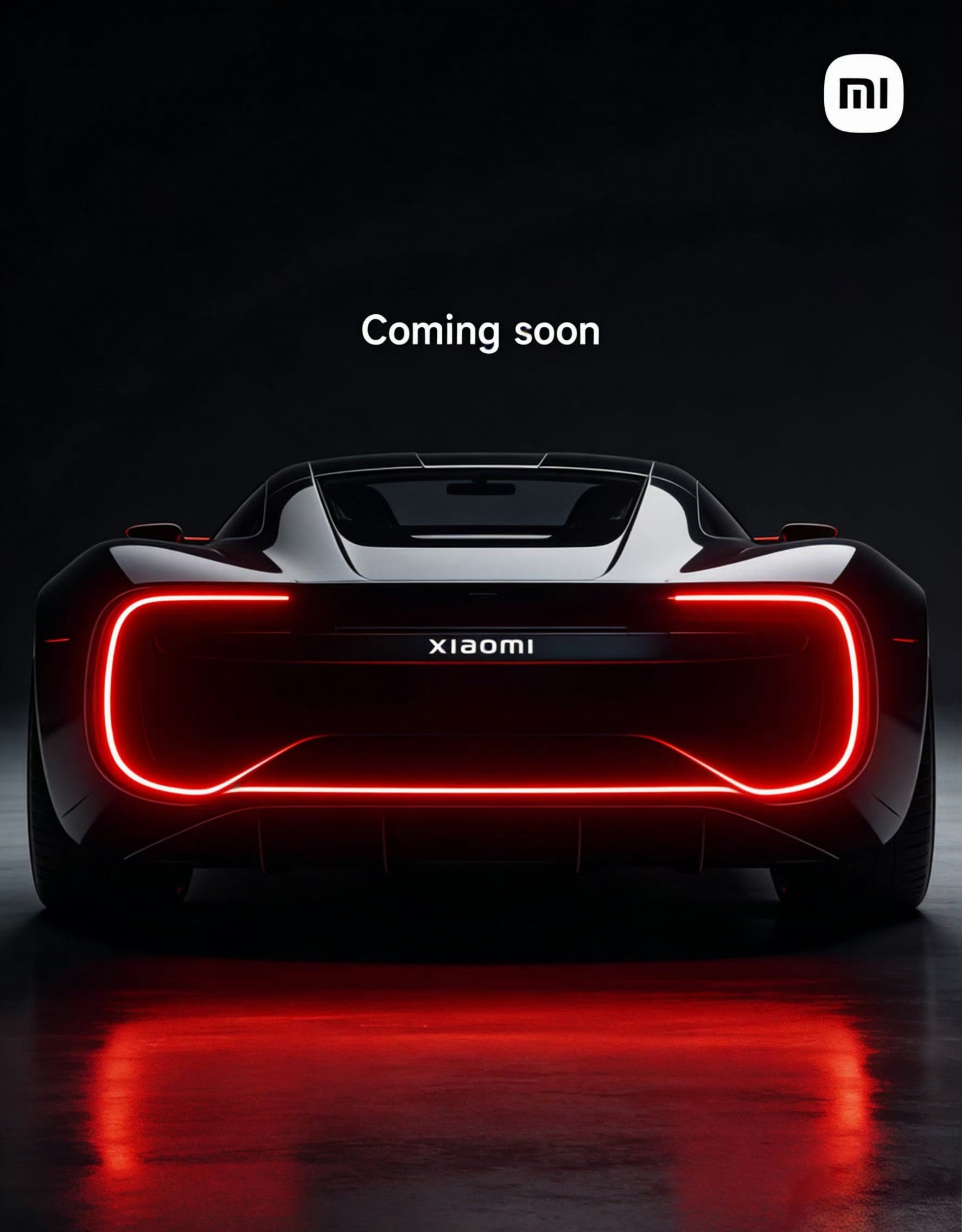 小米汽车预告图小米汽车发的预告，Coming soon。这届网友是真有才小米汽车