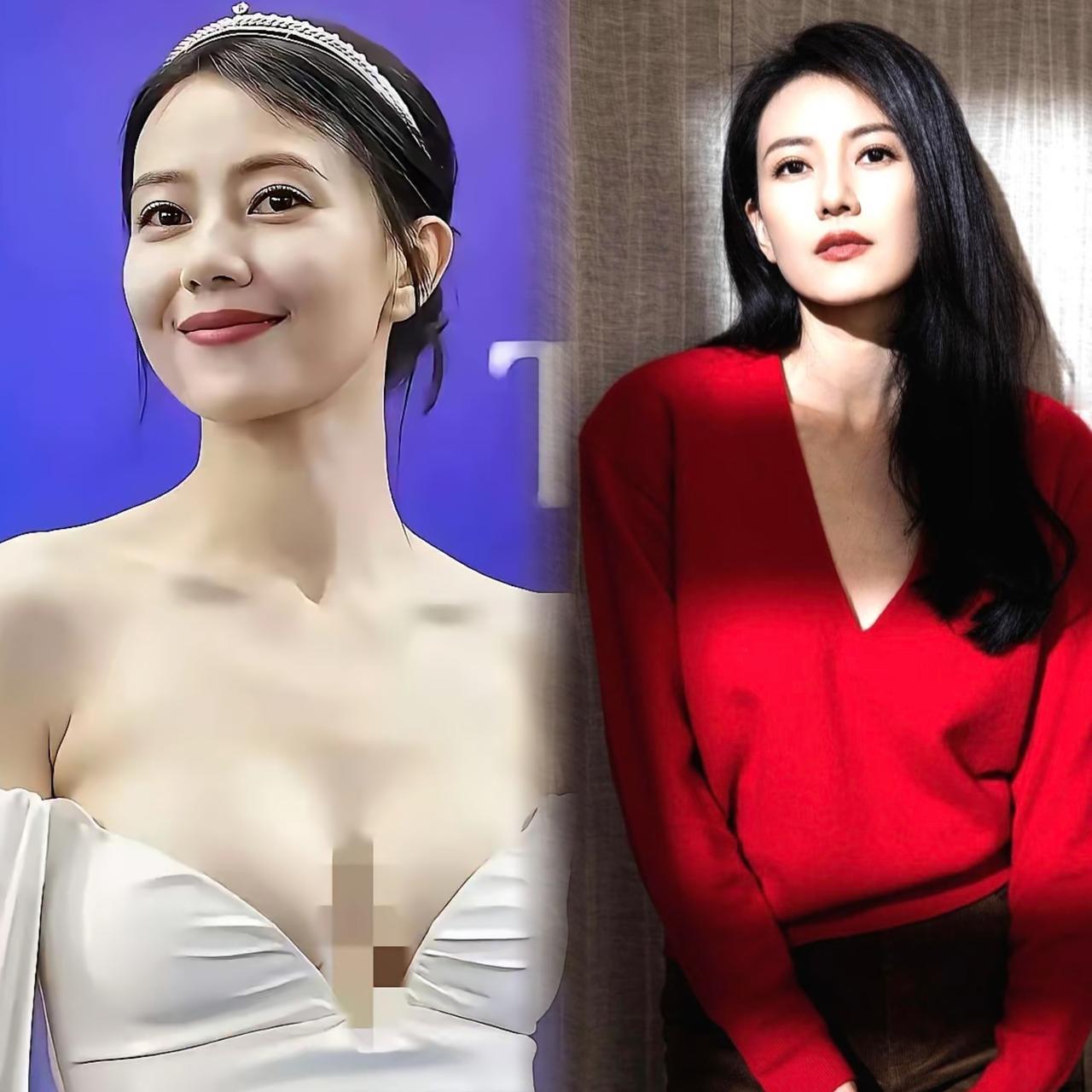 高圆圆，
这一定是被资本做局了，
不然我不相信，清纯高雅的高圆圆，能够穿这样的衣