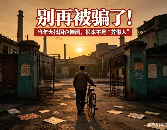 别再被骗了！当年大批国企倒闭，根本不是“养懒人”