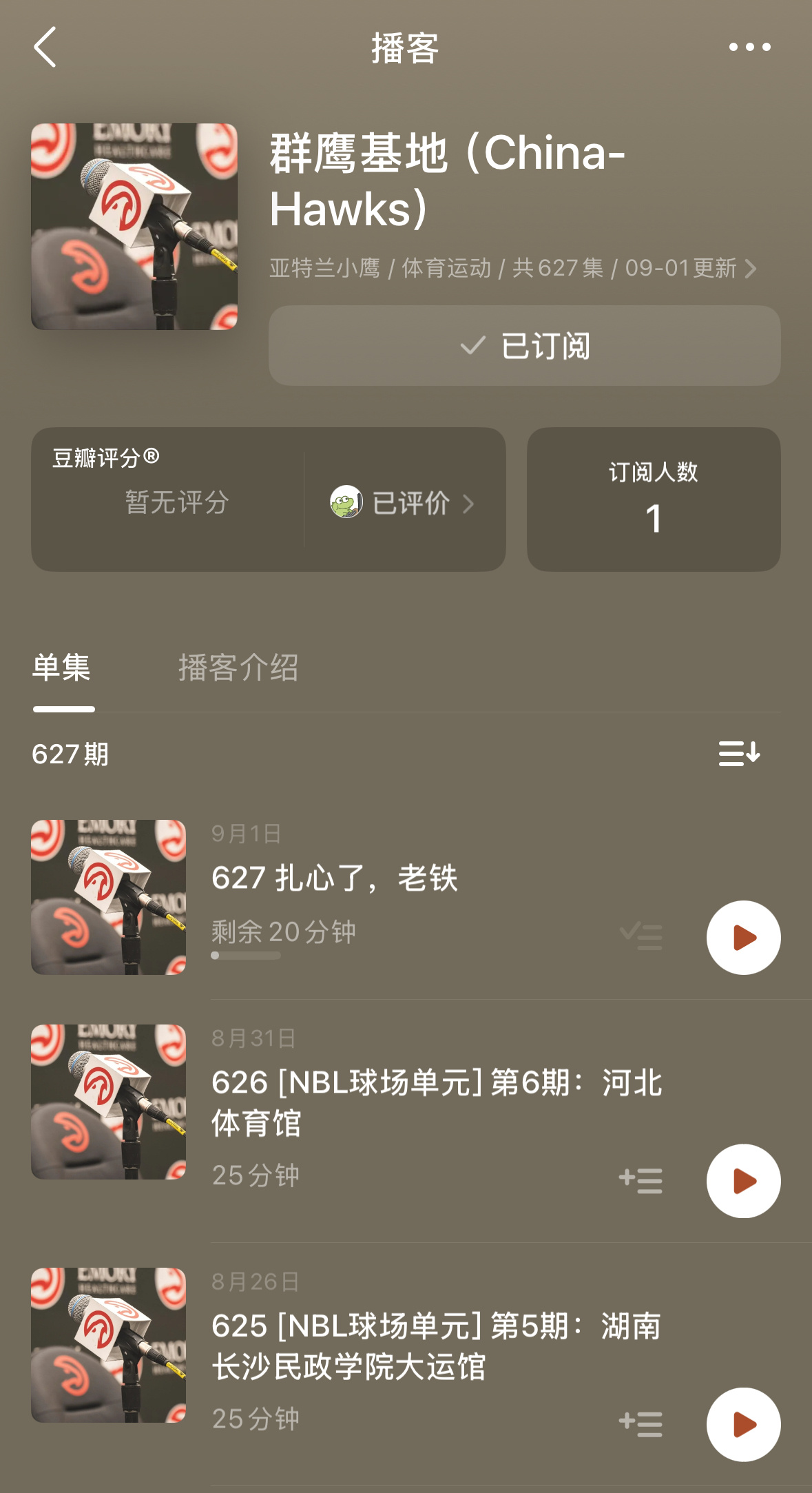 我们的播客于今天正式同步在豆瓣上更新了，以后大家多了一个收听的方式，也可以进来给
