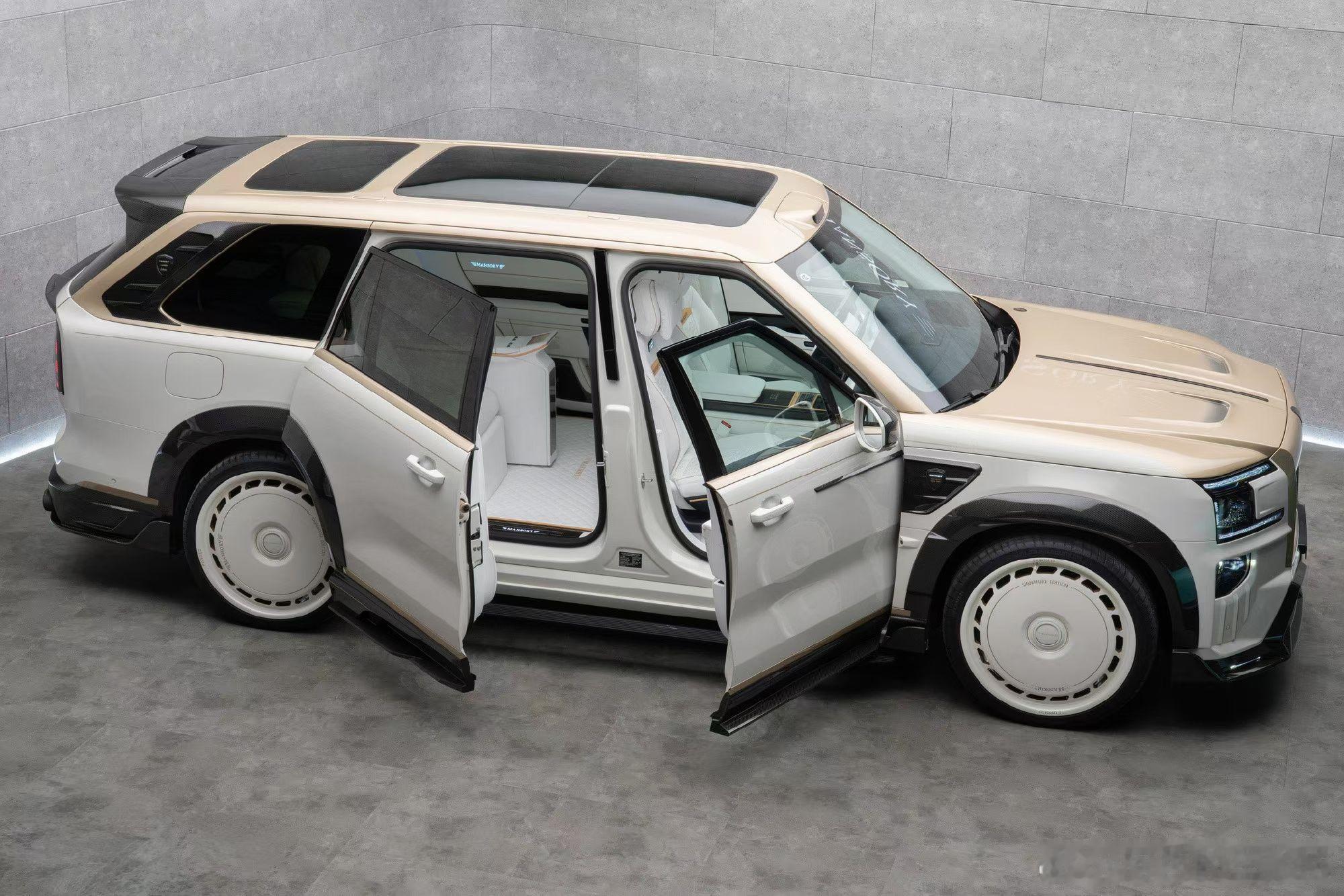 真的是男人对不起！仔细一看！原来这台竟是极氪9X！Mansory居然开始改国产车