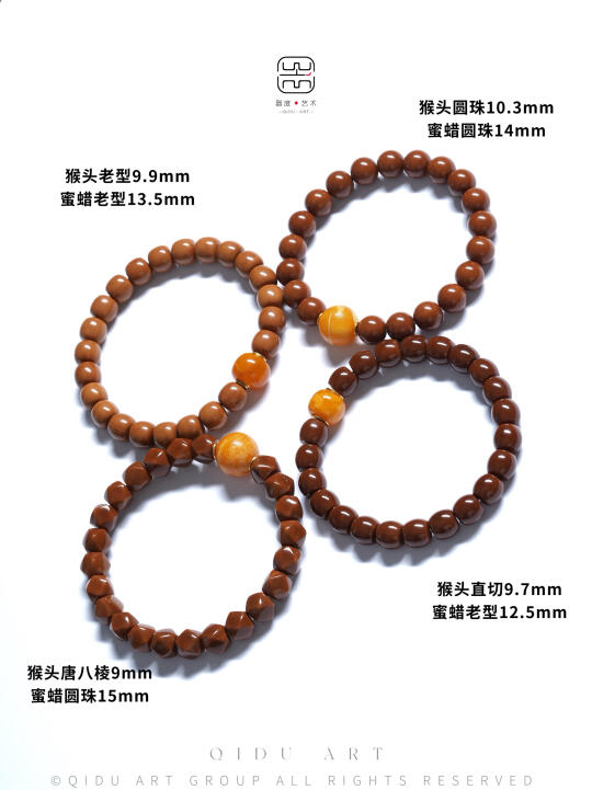 猴头串の黄金C位｜一颗蜜蜡顶珠封神❗️