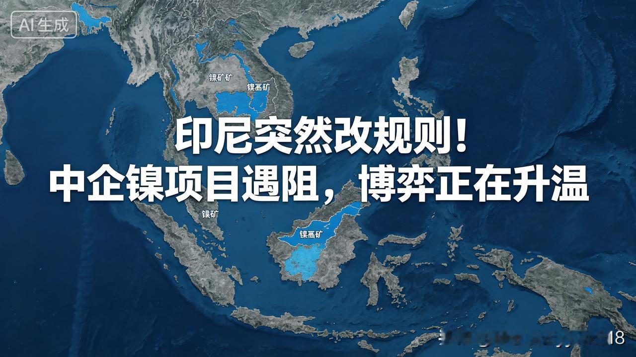 大批中国企业远赴印尼投资镍产业，刚刚站稳脚跟，却被当地政府突然调整的镍矿计价规则