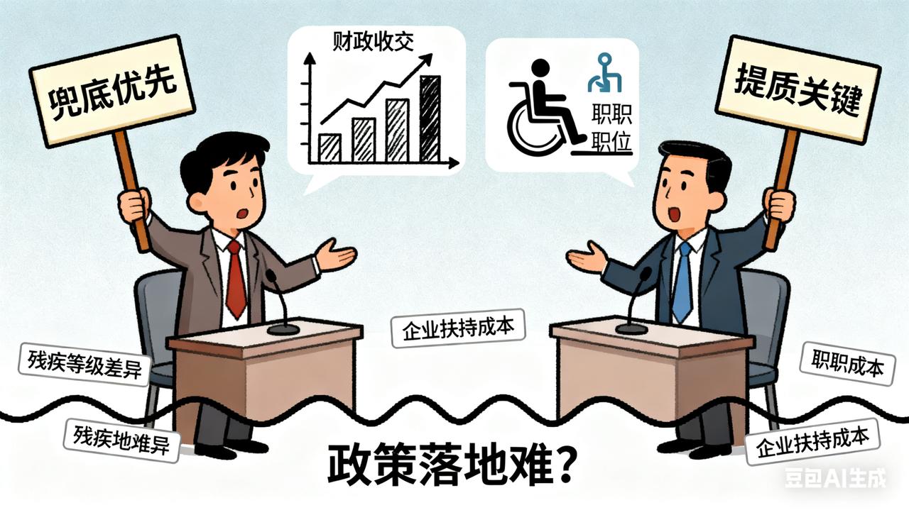 残疾人生活标准引热议！到底该“兜底”还是“提质”？网友吵翻了！
 
“残疾人生活