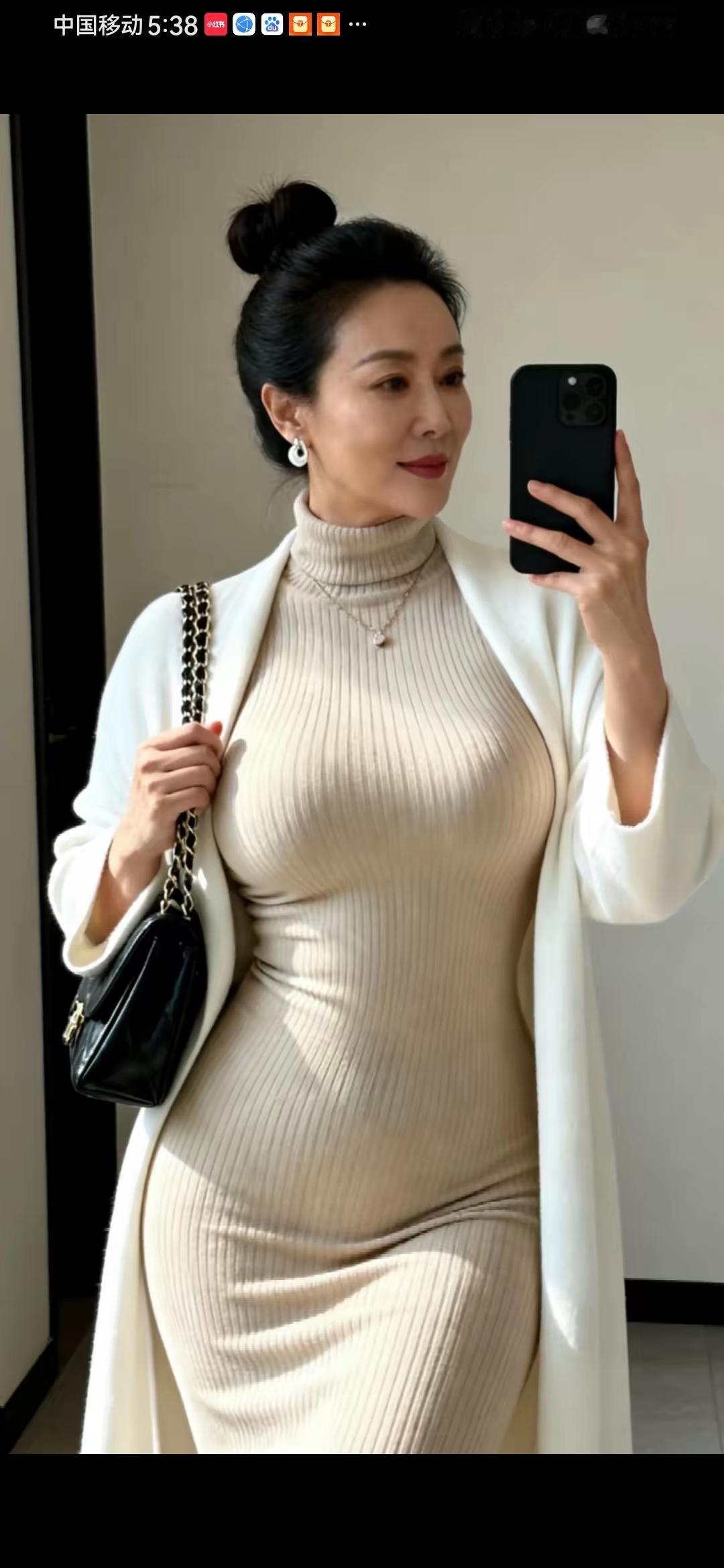 清江引·咏四十女子
铅华洗却风骨在，
眉映清辉霭。
言谈韵似玑，
风雨情含爱。