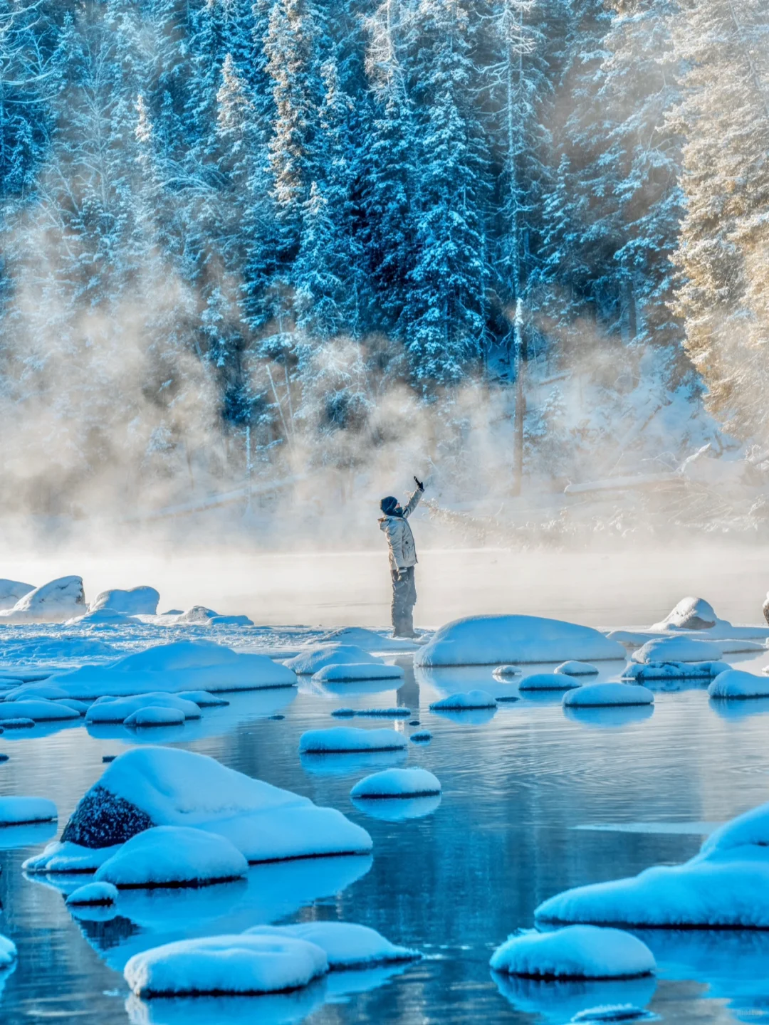 见过喀纳斯的冬天❄️才不枉去过新疆