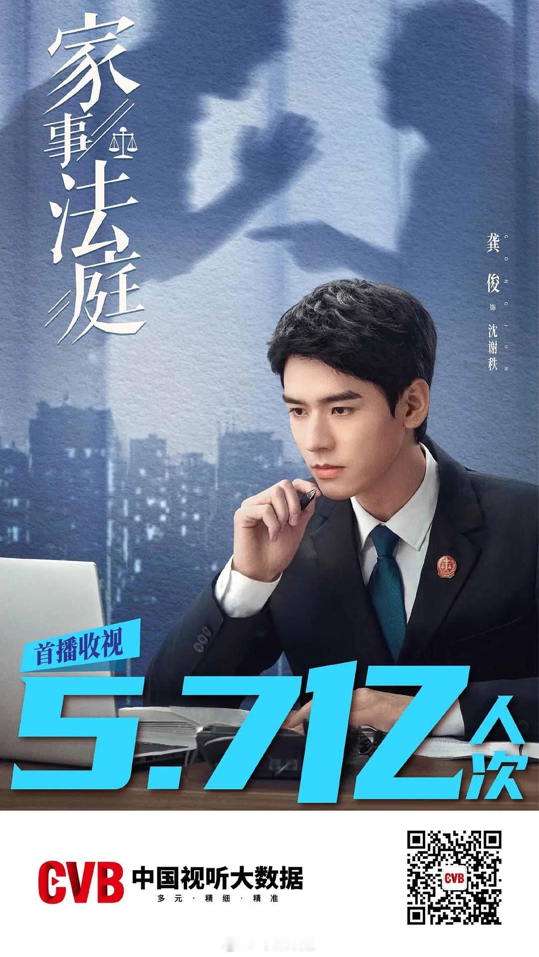 龚俊《家事法庭》有种剧粉很多的感觉，26集干了5.7亿人次 
